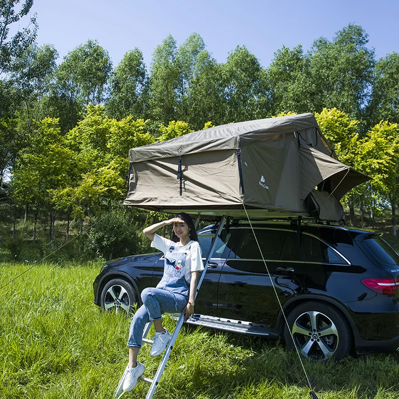 Tenda da tetto in tela da campeggio in alluminio di qualità eccellente