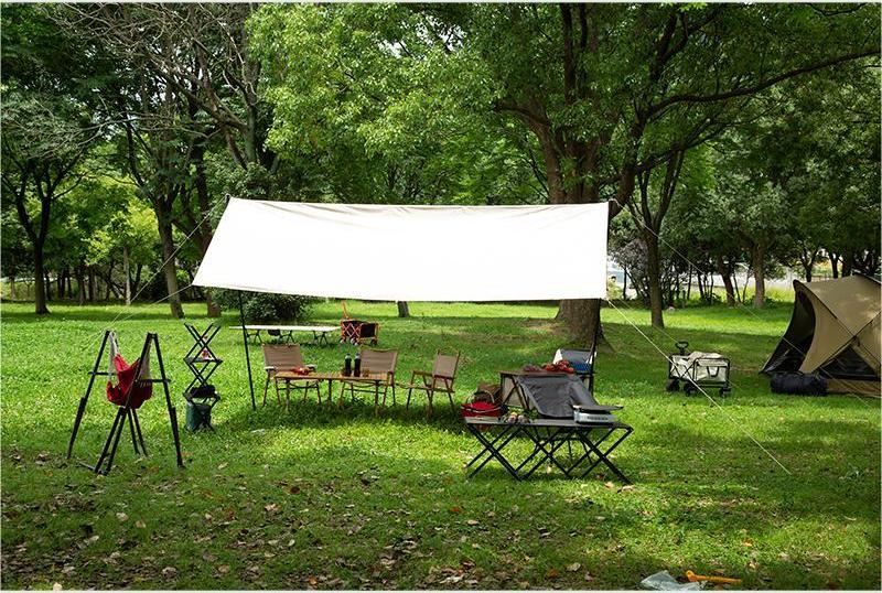 Tenda glamping da campeggio impermeabile per esterni con grande attrezzatura da campeggio gonfiabile avanzata Tenda gonfiabile per glamping all'aperto