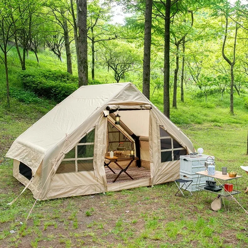 Tenda da campeggio impermeabile portatile a doppia porta all'ingrosso Tende da campeggio per famiglie numerose all'aperto